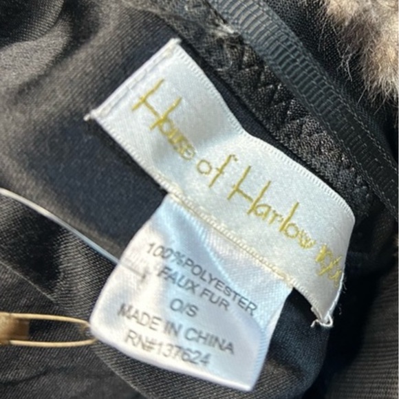 NWT ⚜️🤎⚜️ House of Harlow 1960 Leopard Faux Fur Bucket Hat - Picture 4 of 9